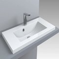 Раковина встраиваемая Fancy Marble Jody 800, белый (1608101) Встраиваемые сверху Прямоугольные