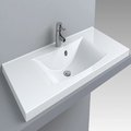 Раковина вбудована Fancy Marble Lucia 1000, білий (1310101) Вбудовувані зверху 