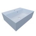 Раковина накладная Fancy Marble Crass 60, белый матовый (Crass 60 - 3) На столешницу, Подвесные Прямоугольные