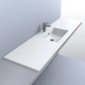 Раковина встраиваемая Fancy Marble Lauretta 1850, белый матовый (5615303) Встраиваемые сверху Прямоугольные