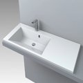 Раковина вбудована Fancy Marble Peggy 1250 L, білий матовий (3613303) Вбудовувані зверху 