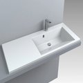 Раковина встраиваемая Fancy Marble Peggy 1250 R, белый матовый (3613403) Встраиваемые сверху Прямоугольные