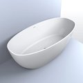 Ванна каменная 180х87 Fancy Marble Mateo, белый матовый (18180103) Fancy Marble Овальные