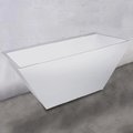 Ванна каменная 179х80 Fancy Marble Edward, белый матовый (11180103) Fancy Marble Прямоугольные
