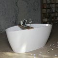 Ванна каменная 170х77 Fancy Marble Dolores, белый (14170001) Fancy Marble Овальные