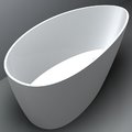 Ванна каменная 170х77 Fancy Marble Dolores, белый матовый (14170103) Fancy Marble Овальные