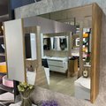 Зеркальный шкафчик 90х65 см Fancy Marble Wega, белый (MC Wega Б) Fancy Marble Зеркальные шкафы