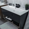 Меблевий комплект Fancy Marble mill 100 з раковиною Jessel 1000, графіт матовий (MILL - 1000 з Je) Fancy Marble Меблеві комплекти