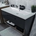 Мебельный комплект Fancy Marble Mill 100 с раковиной Della 1000, графит матовый (MILL-1000 С De) Fancy Marble Мебельные комплекты