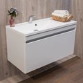 Мебельный комплект Fancy Marble Aspen 100 с раковиной Sacramento 1000L, белый (Aspen 100 Б) Fancy Marble Мебельные комплекты