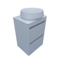 Мебельный комплект Fancy Marble Fiji 50-2 с раковиной Diana 420, белый (fiji-50-2 Б Di) Fancy Marble Мебельные комплекты