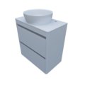 Меблевий комплект Fancy Marble Fiji 70-2 з раковиною Silvia 400, білий матовий (fiji-70-2 м Si) Fancy Marble Меблеві комплекти