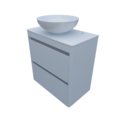 Мебельный комплект Fancy Marble Fiji 70-2 с раковиной Mona 420, белый матовый (fiji-70-2 М Mo) Fancy Marble Мебельные комплекты
