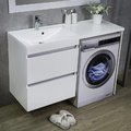 Мебельный комплект Fancy Marble Jamaica 125 R/L с раковиной, белый (Jamaica 1245 Б) Fancy Marble Мебельные комплекты