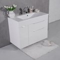 Мебельный комплект Fancy Marble Bermuda 2 с раковиной Amelia 900c, белый (Bermuda-2 Б Am) Fancy Marble Мебельные комплекты
