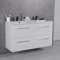 Меблевий комплект Fancy Marble Cuba 1200 з раковиною Amelia 1200D, білий (Cuba 1200 Б) Fancy Marble Меблеві комплекти