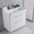 Мебельный комплект Fancy Marble Devon 80 с раковиной Carla 800, белый (ШН-Carla Б) Fancy Marble Мебельные комплекты