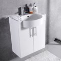 Мебельный комплект Fancy Marble Ibiza 60 с раковиной Comfort 612, белый (ШН-612 Б) Fancy Marble Мебельные комплекты