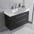 Меблевий комплект Fancy Marble Sumatra 98-2 з раковиною Carme 980, графіт матовий (ШН-Sumatra 98-2 з) Fancy Marble Меблеві комплекти