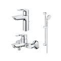 Набір змішувачів для ванни з душовим гарнітуром Grohe BauLoop, хром (UA123215M0) 