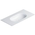 Керамическая раковина 100х50 см Catalano Horizon, bianco satinato (1100HZBM) Встраиваемые сверху, Подвесные Прямоугольные