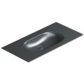 Керамическая раковина 100х50 см Catalano Horizon, nero satinato (1100HZNS) Встраиваемые сверху, Подвесные Прямоугольные