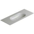 Керамическая раковина 125х50 см Catalano Horizon, cemento satinato (1125HZCS) Встраиваемые сверху, Подвесные Прямоугольные