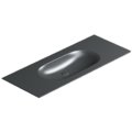 Керамічна раковина 125х50 см Catalano Horizon, Nero satinato (1125hzns) Вбудовувані зверху, Підвісні 