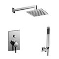 Душевая система Paffoni Shower, верхний душ 200х200 мм, хром (KITRO015CR200) Душевые комплекты (системы) Хром