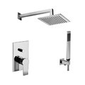 Душова система Paffoni Shower, верхній душ 200х200 мм, хром (KITTA015CR/M) Душові комплекти (системи) Хром