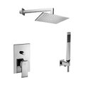 Душовий комплект Paffoni Shower, з верхнім душем 300х300 мм, хром (KITEL015CR300) Душові комплекти (системи) Хром