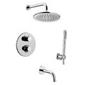 Термостатичний душовий комплект для ванни Paffoni Shower, хром (KITLIQ019CR225) Душові комплекти (системи) Хром
