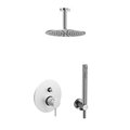 Душевая система скрытого монтажа Paffoni Shower, с верхним душем d225 мм, нерж. сталь (KITLIG015ST120) Душевые комплекты (системы) Нерж. сталь