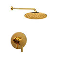 Душова система Paffoni Shower, верхній душ d300 мм, золото (KITLIG011HG300) Душові комплекти (системи) Золото
