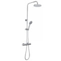 Душова система з термостатом Paffoni BIRILLO COLD, верхній душ d200 мм, хром (ZCOL643CR) Душові стійки Хром