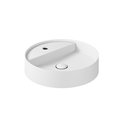 Раковина Ø45 см Galassia Smart B, белый матовый (7404MT) На столешницу, На тумбу Круглые