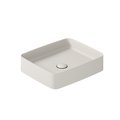 Раковина накладная 45х38 см Galassia Smart B, песочный (7414SA) На столешницу, На тумбу Прямоугольные