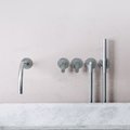 Термостатический смеситель для ванны Cocoon, нержавеющая сталь (JP SET24THERM.1-BI) Для ванны, Для душа Нержавеющая сталь