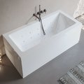 Ванна акрилова з гідромасажем Sanycces Cube DS Confort 170х70 см, білий (BN12117070DS) Sanycces Прямокутні