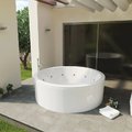 Гидромассажная акриловая ванна Ø160 cm Sanycces Noa Elegance, белый (BN155D160EF) Sanycces Круглые