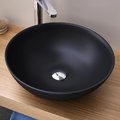 Раковина накладная Ø41 cm Sanycces Padova, черный матовый (LV503D4115BM) На столешницу, На тумбу Круглые