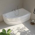 Гідромасажна акрилова ванна Sanycces Tripoli DS Confort Right 160х90 см, білий (BN129DSD) Sanycces Кутові асиметричні