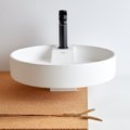 Раковина накладна Ø42 cm Sanycces Ture, білий матовий (LV309D4214WM) На стільницю 