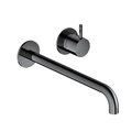 Смеситель для раковины Hotbath Cobber, излив 25 см, черный хром (CB105EXT25BK) Для раковины Черный хром