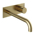 Смеситель для раковины Hotbath Cobber, излив 25 см, матовая латунь (CB106EXT25BB) Для раковины Матовая латунь