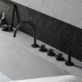 Змішувач для ванни Hotbath Cobber, чорний хром (CB072BK) Для ванни Черный хром