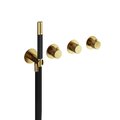 Термостатичний змішувач для душу Hotbath Cobber X, матова латунь PVD (CX7071EXTBBP) Для ванни, Для душа Матовая латунь PVD