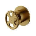 Переключатель на 2 положения Hotbath Cobber@work, матовая латунь PVD (CW011EXTBBP) Hotbath Коллекция Cobber@work 