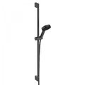 Душевой набор Hansgrohe Pulsify Select S Relaxation EcoSmart, штанга 90 см, черный матовый (24171670) Душевые наборы Черный матовый