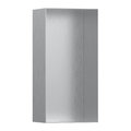 Настінна ніша з відкритою рамою Hansgrohe XtraStoris Minimalistic 30x15х10 см, нержавіюча сталь (56070800) Скрытые ниши Hansgrohe